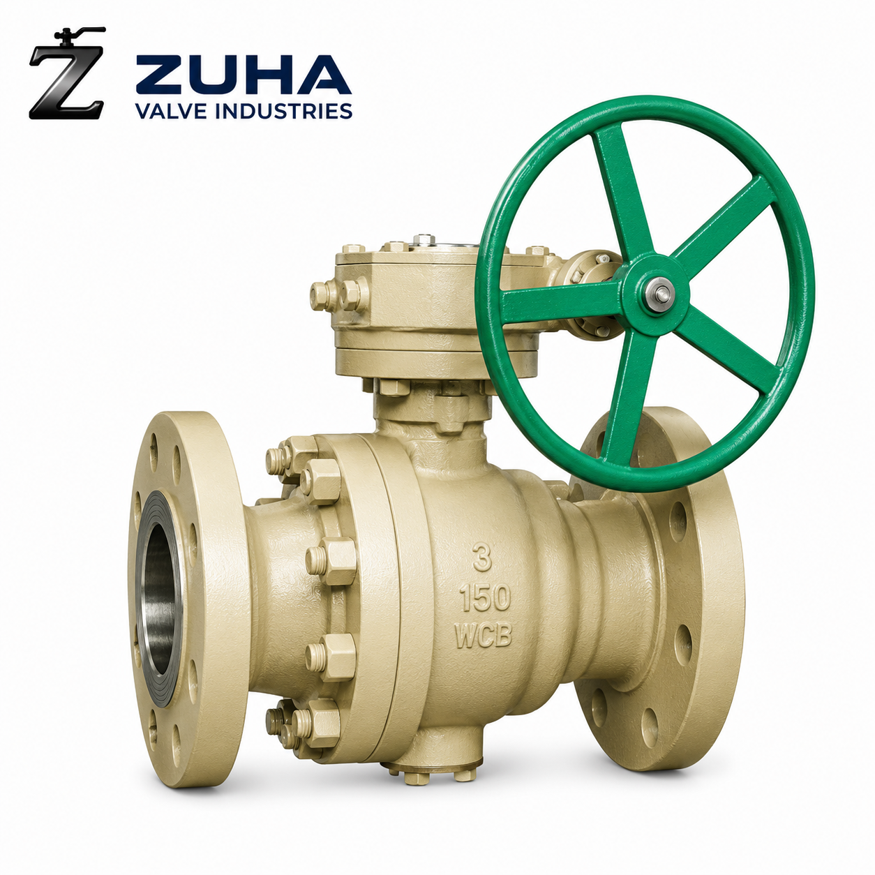 Trunnion Mounted Ball Valve Two Piece 1500