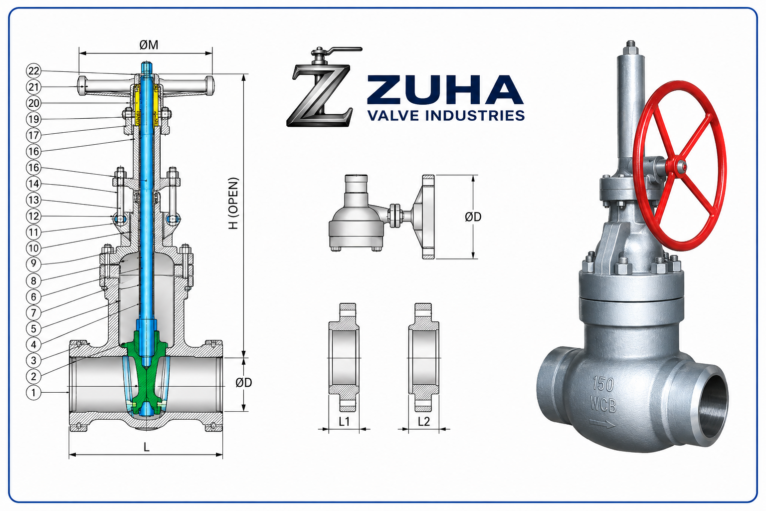 Gate valve Pressure seal 1500