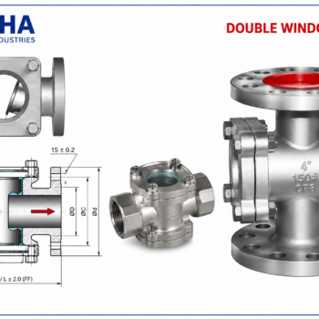 Double Window Sight Glass